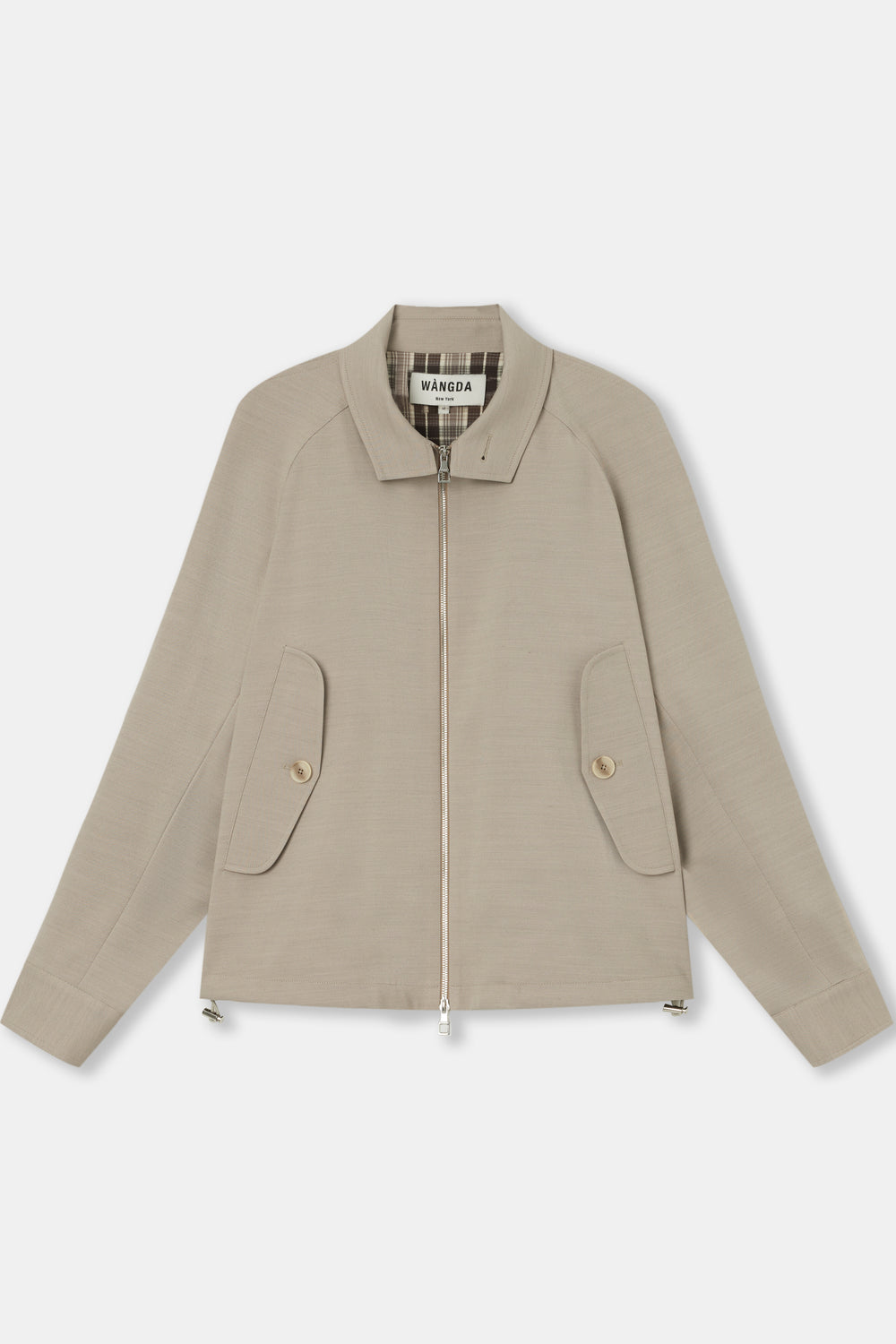 Beige Sport Harrington Jacket