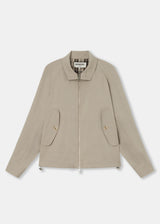 Beige Sport Harrington Jacket