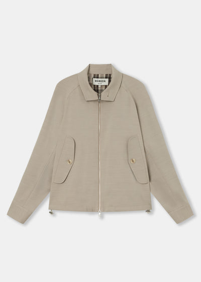 Beige Sport Harrington Jacket