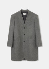 Grey Essentia Wool Coat