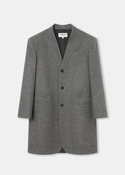 Grey Essentia Wool Coat