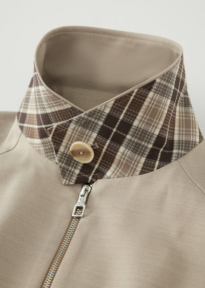 Beige Sport Harrington Jacket