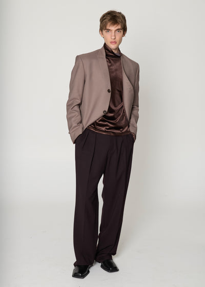 Taupe Experimental Blazer