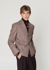 Taupe Experimental Blazer