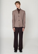 Taupe Experimental Blazer