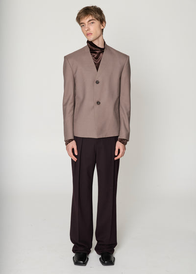 Taupe Experimental Blazer