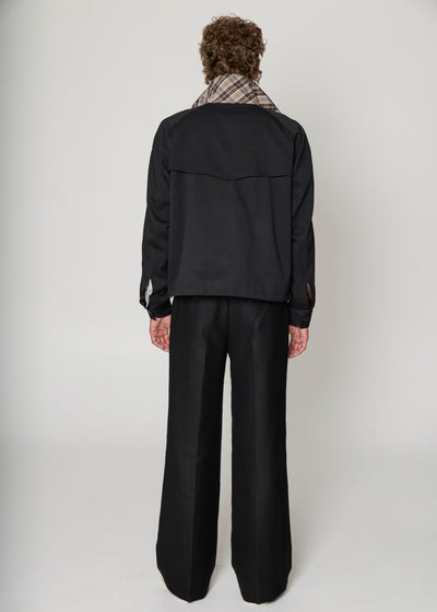 Black Sport Harrington Jacket