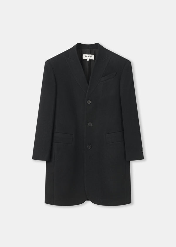 Black Essentia Wool Coat
