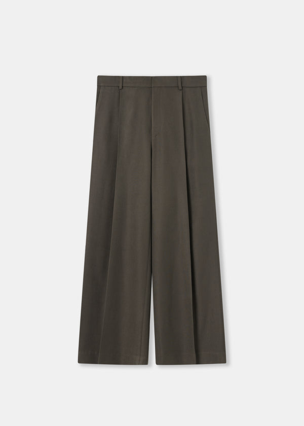 Gray Pleated Trousers