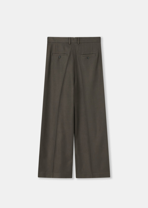 Gray Pleated Trousers