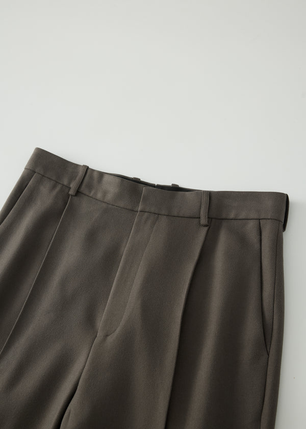 Gray Pleated Trousers
