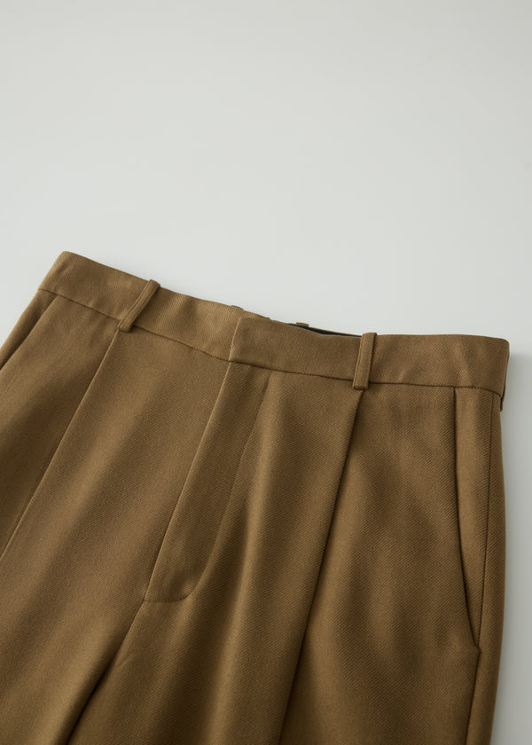Camel Pleated Trousers