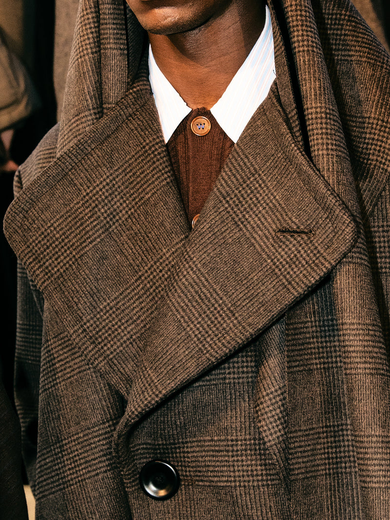 Lapel Coat in Wool  [Pre-Order]