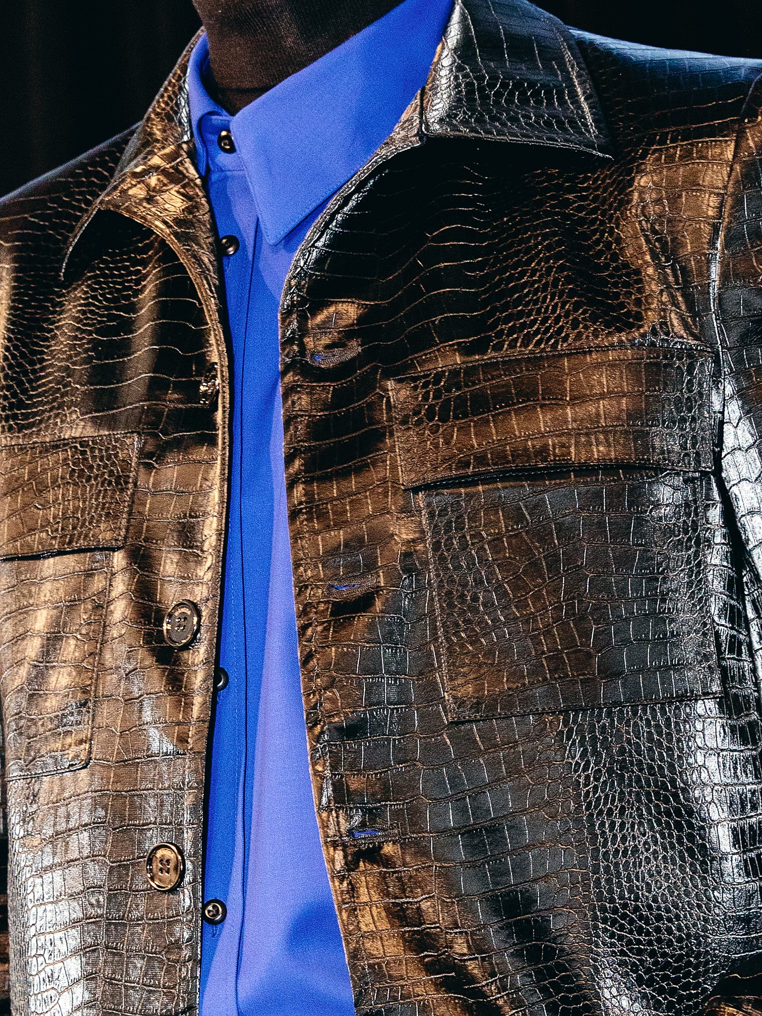 Embossed Leather Jacket [Pre-Order] – WÀNGDA