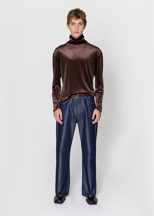 Chocolate Velvet Turtleneck