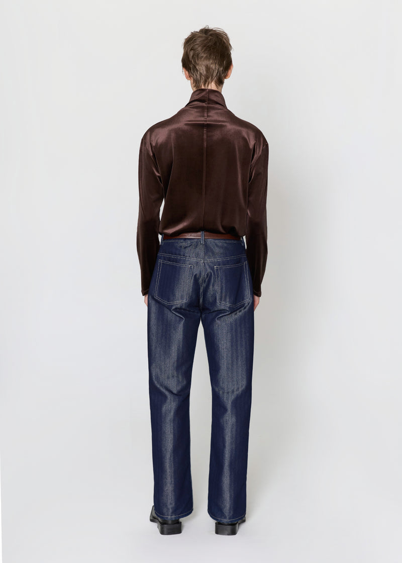 Chocolate Velvet Turtleneck