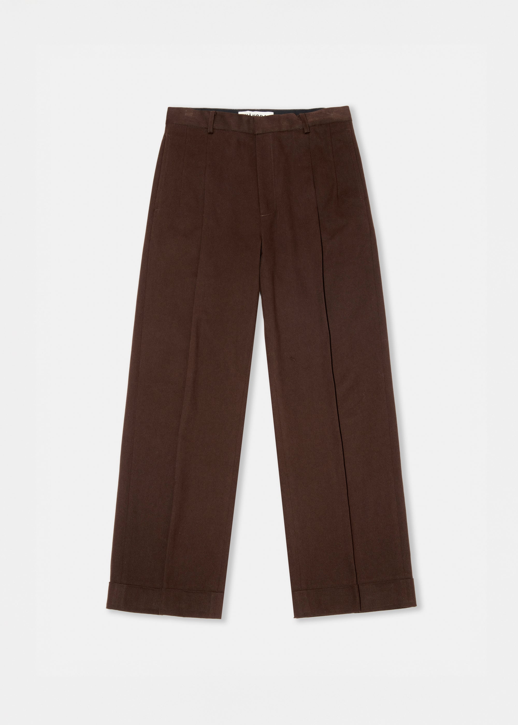 Brown Classic Cropped Trousers