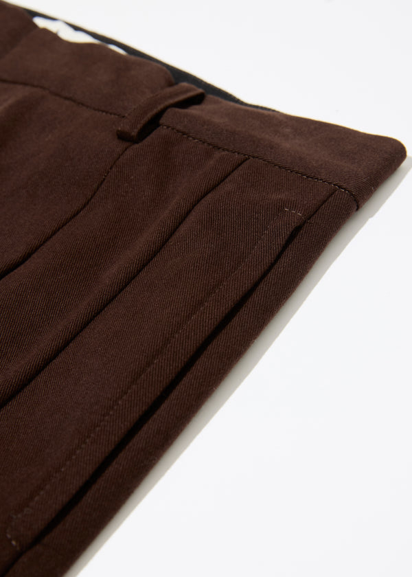 Brown Classic Cropped Trousers