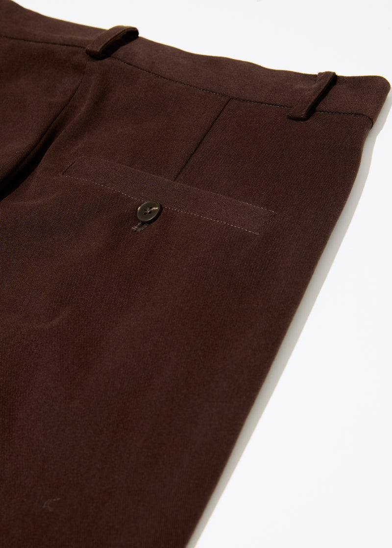 Brown Classic Cropped Trousers