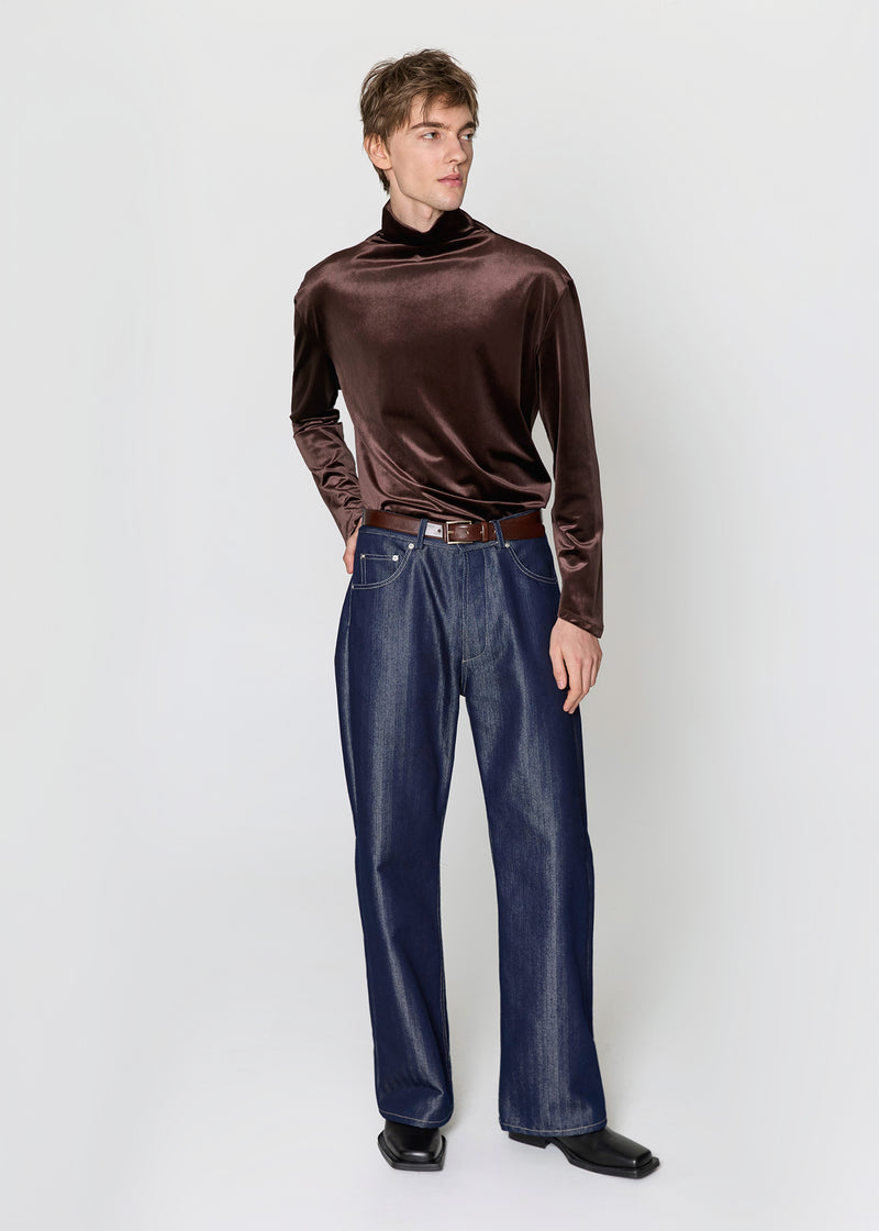 Chocolate Velvet Turtleneck