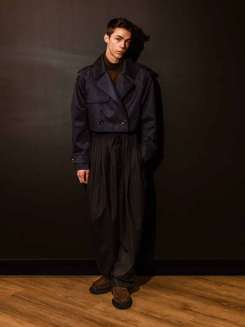 Cropped Trench Jacket  [Pre-Order]
