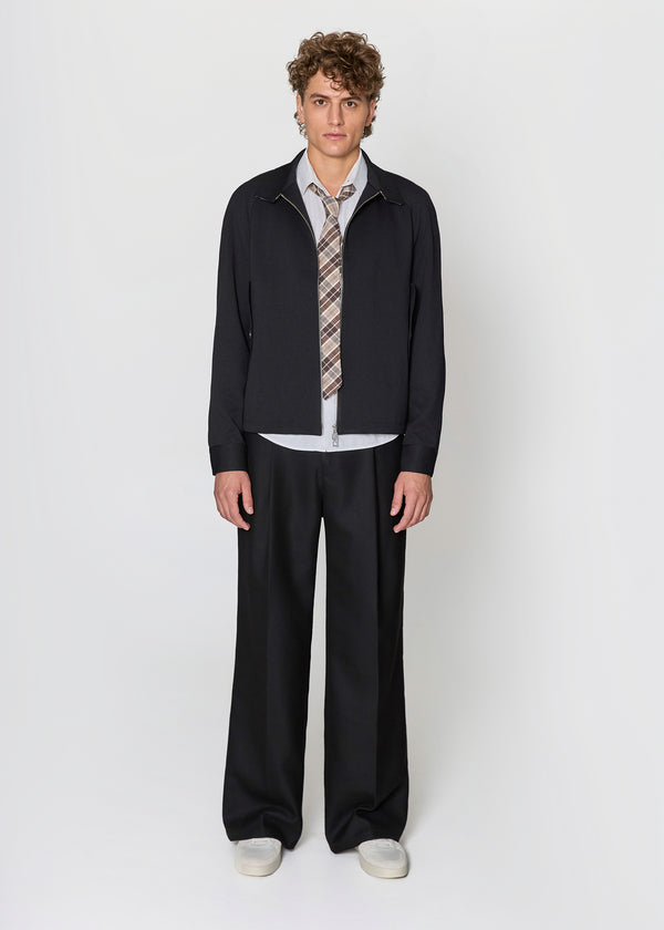 Black Sport Harrington Jacket