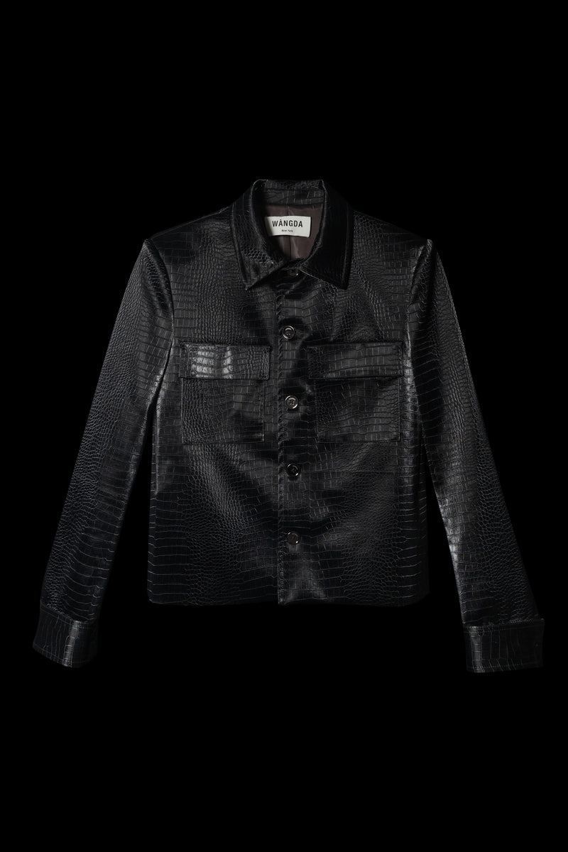 Embossed Leather Jacket  [Pre-Order]