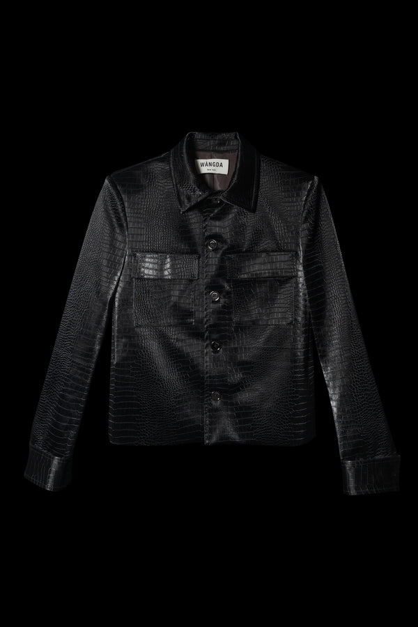 Embossed Leather Jacket  [Pre-Order]