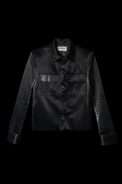 Embossed Leather Jacket [Pre-Order] – WÀNGDA