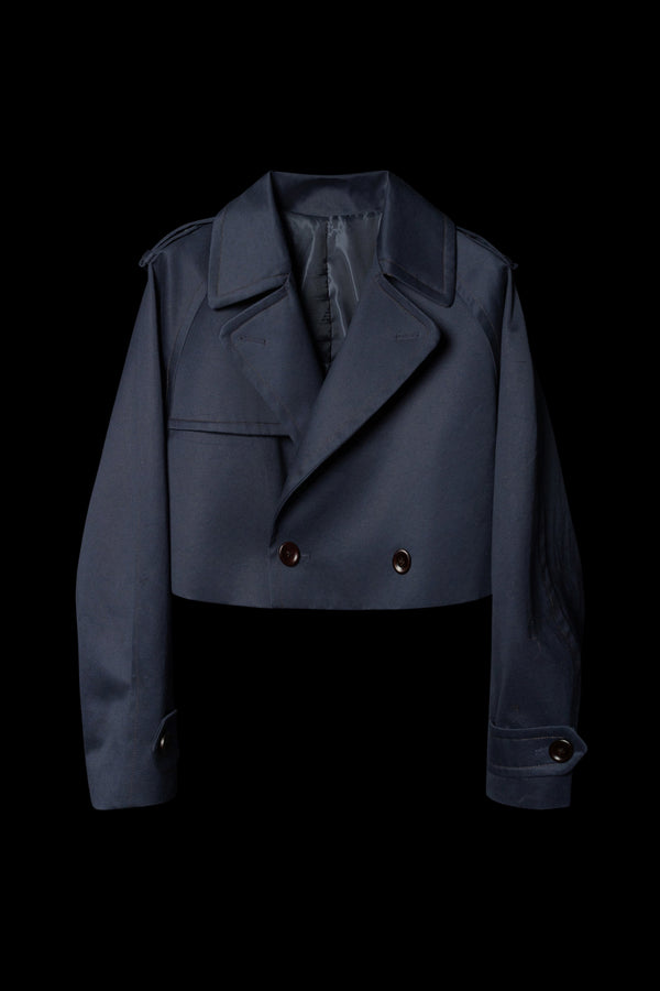 Cropped Trench Jacket  [Pre-Order]