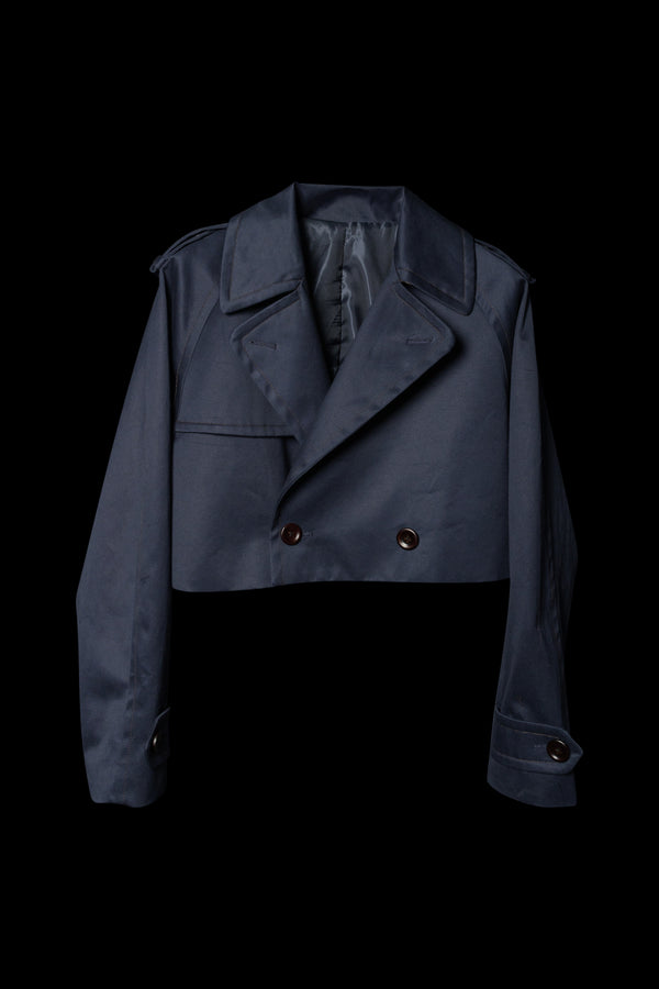 Cropped Trench Jacket  [Pre-Order]