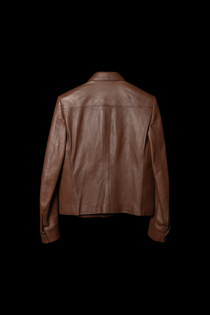 Slim-fit Leather Jacket  [Pre-Order]