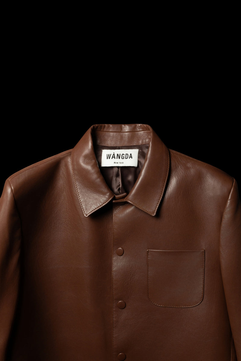 Slim-fit Leather Jacket  [Pre-Order]