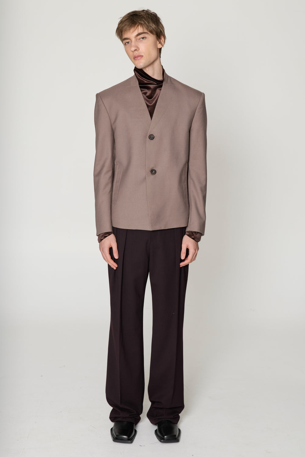 Taupe Experimental Blazer