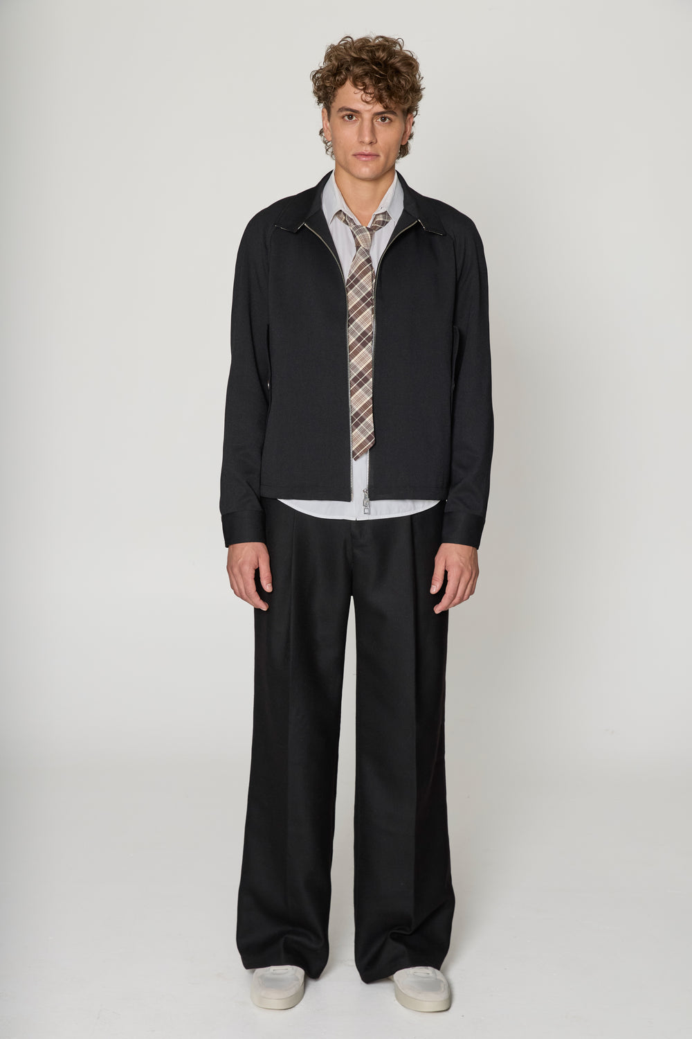 Black Sport Harrington Jacket
