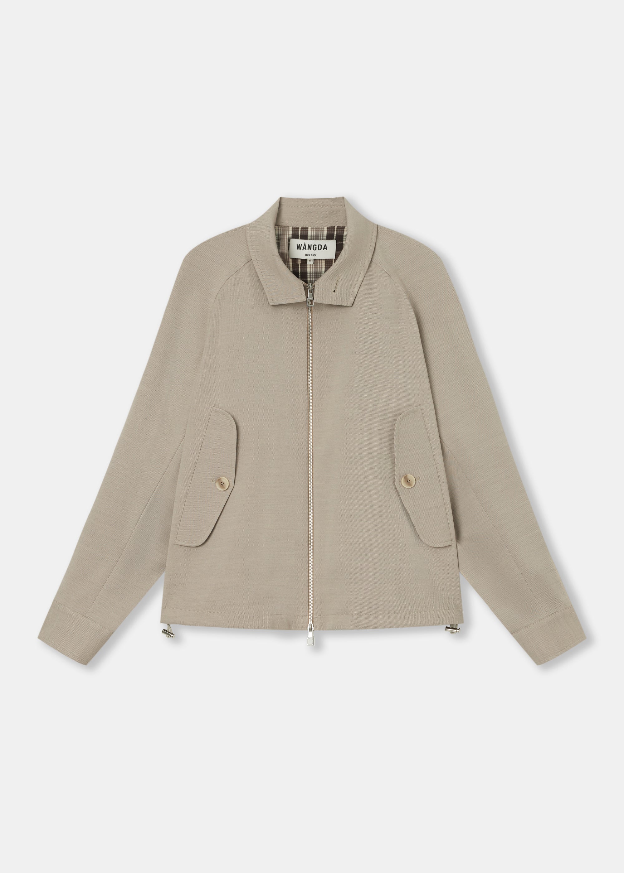 Beige Sport Harrington Jacket