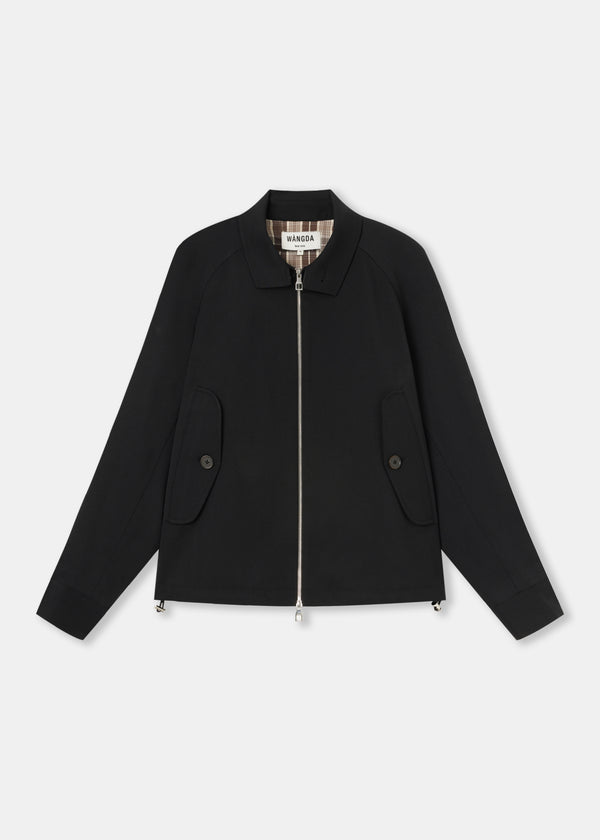Black Sport Harrington Jacket